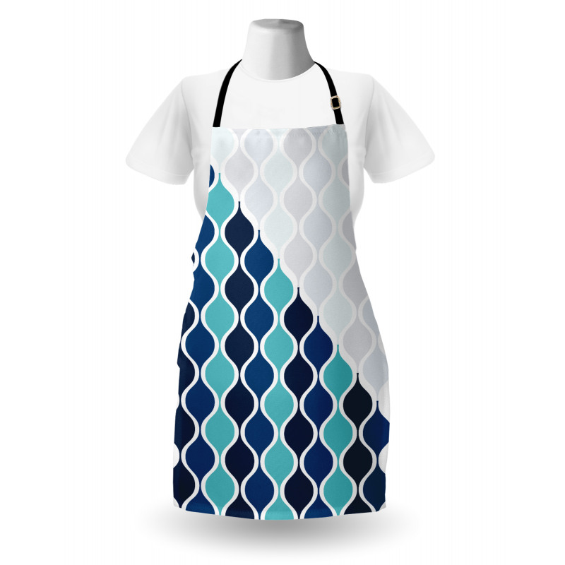 Wavy Stripes Spirals Apron