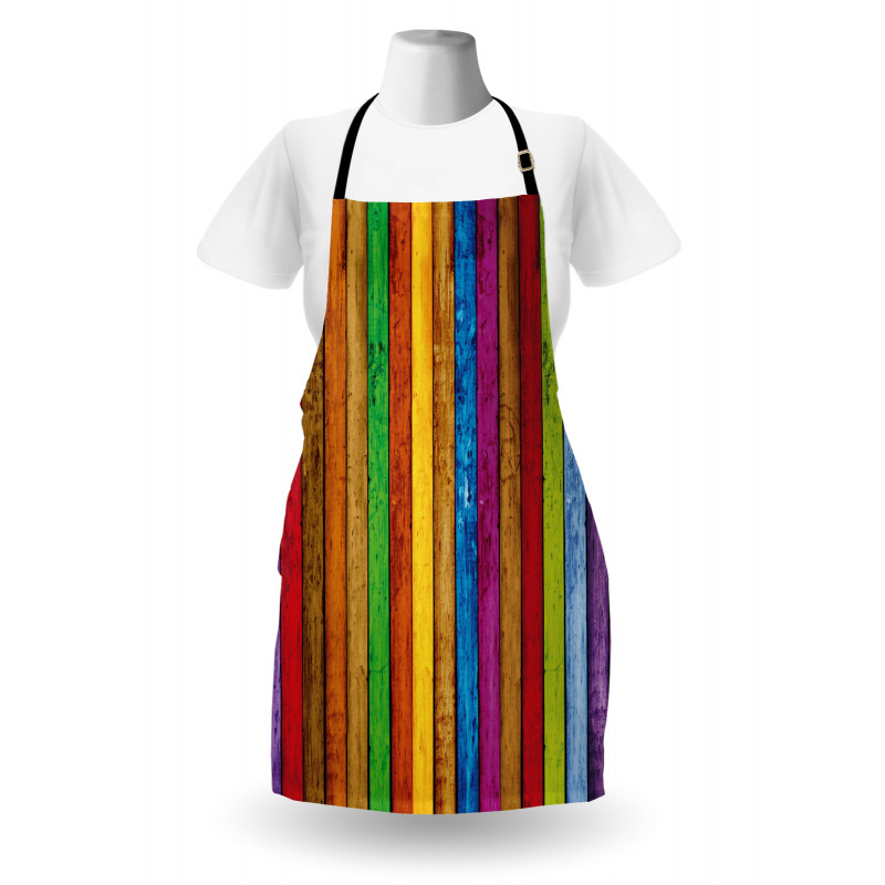 Vibrant Wooden Apron