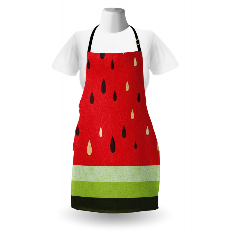 Watermelon Macro Fruit Apron