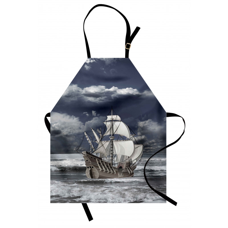 Caribbean Pirates Ship Apron