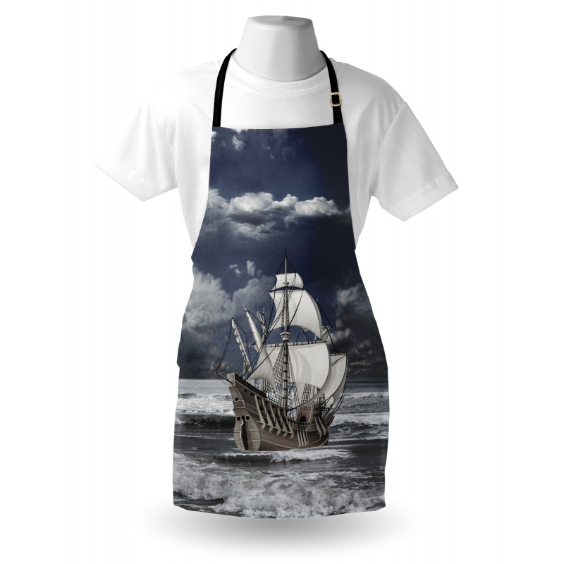 Caribbean Pirates Ship Apron