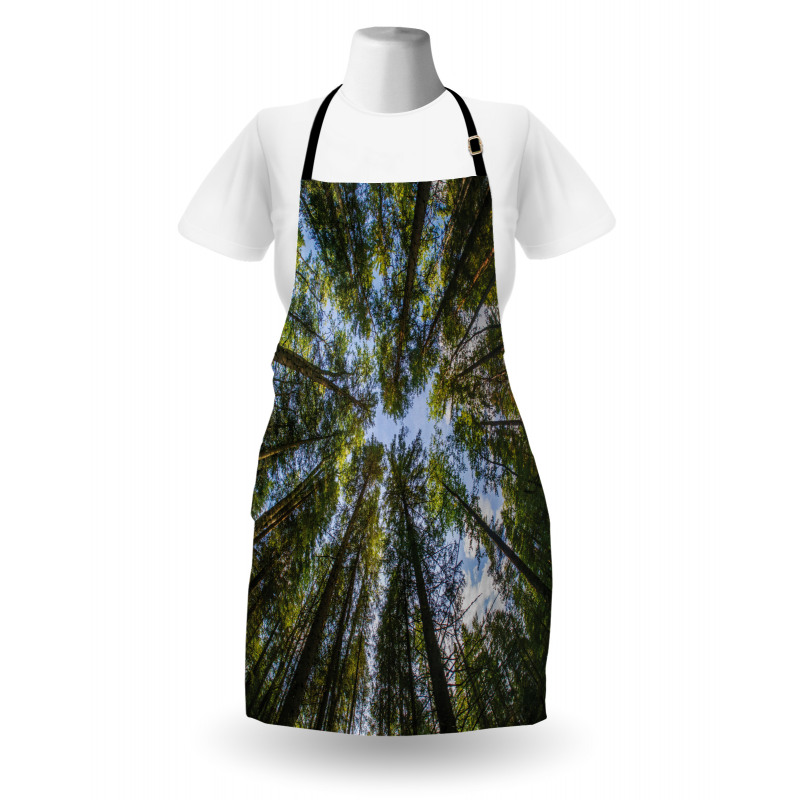Jungle Moss Forest Trees Apron