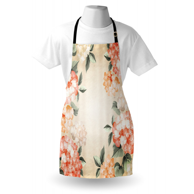 Blooming Hydrangea Flowers Apron