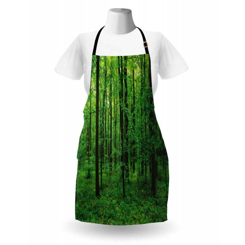 Spring Forest Bush Rural Apron