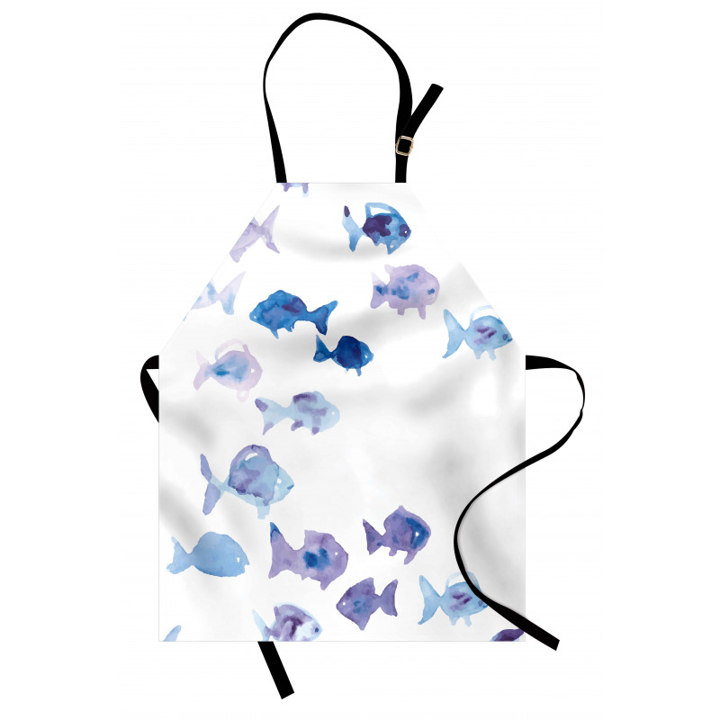 Watercolor Fishes Apron