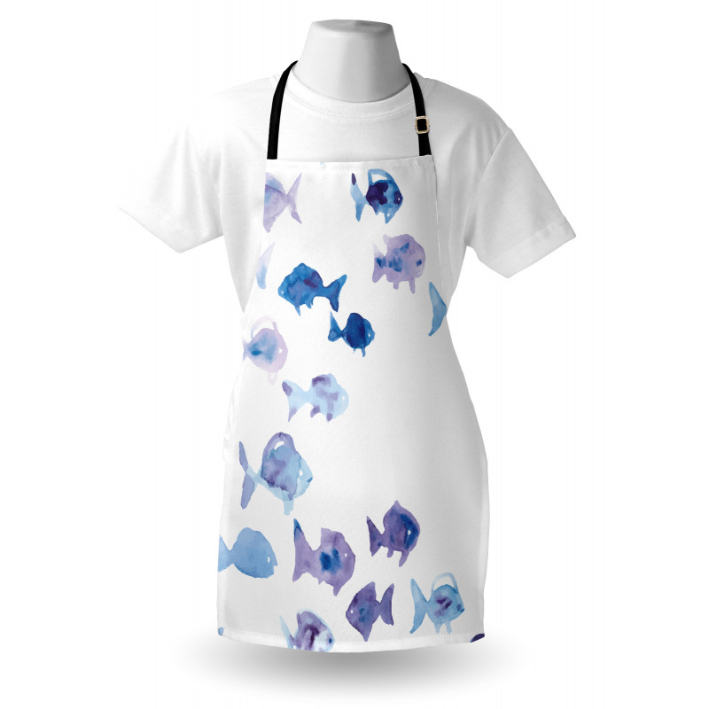 Watercolor Fishes Apron