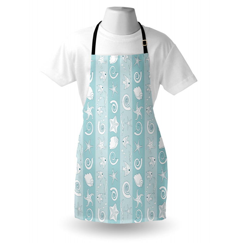 Sea Animals and Shells Apron