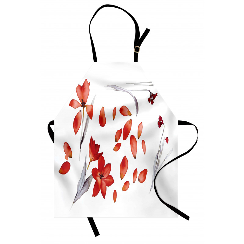 Autumn Flowers Petals Apron