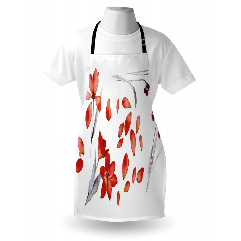 Autumn Flowers Petals Apron