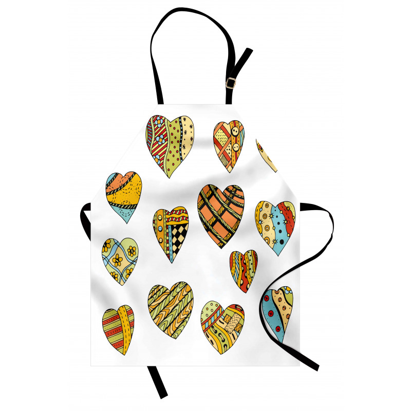 Heart Shapes Pattern Apron