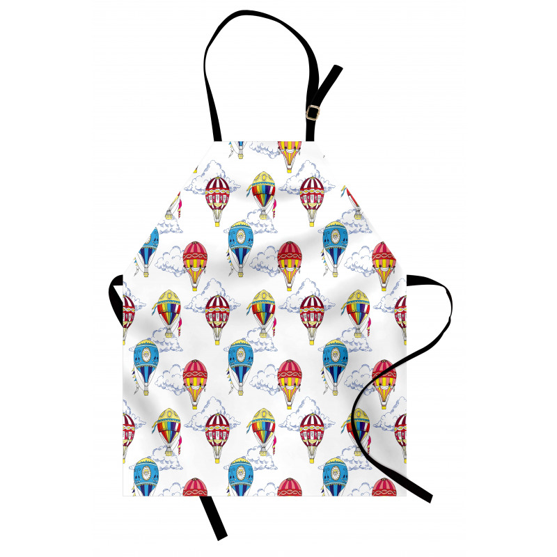 Clouds Hot Air Balloons Apron