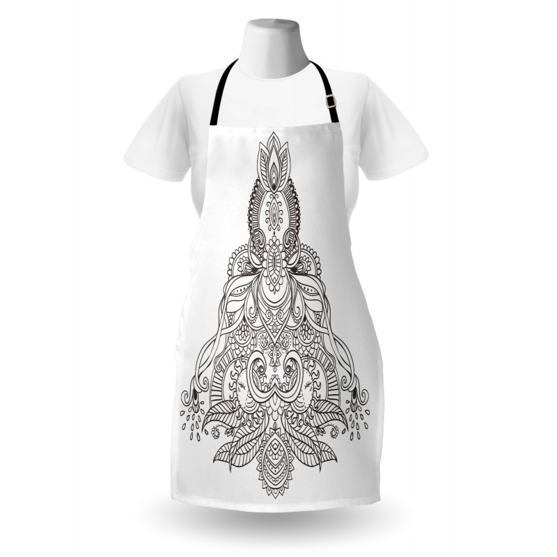 Lotus Sun Art Design Apron