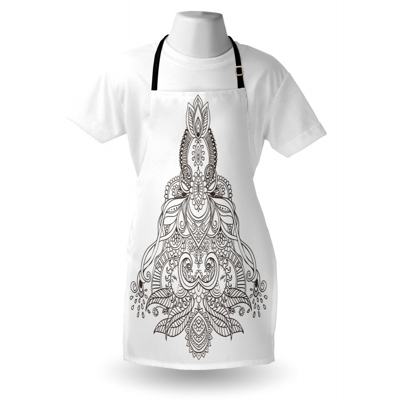 Lotus Sun Art Design Apron