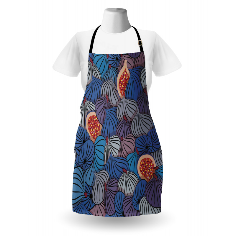 Fig Fruits Pattern Spring Apron