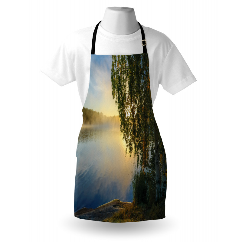 Sunny Misty Lake Summer Apron