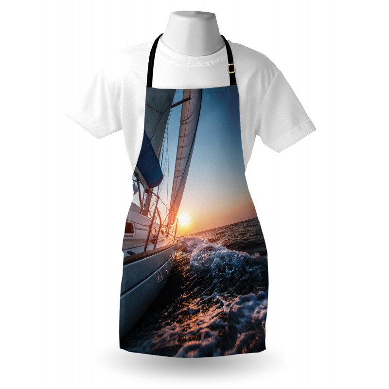 Sail Boat on Sea Hobby Apron