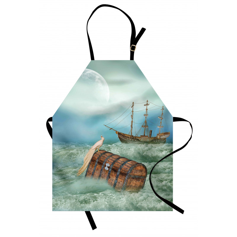 Old Trunk Ocean Waves Apron