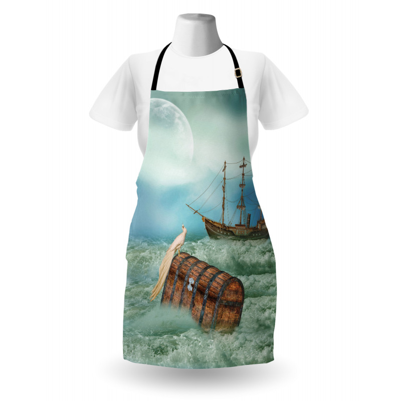 Old Trunk Ocean Waves Apron