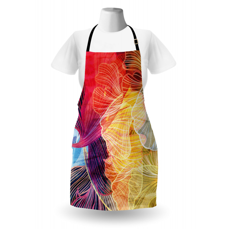 Abstract Colorful Natural Apron