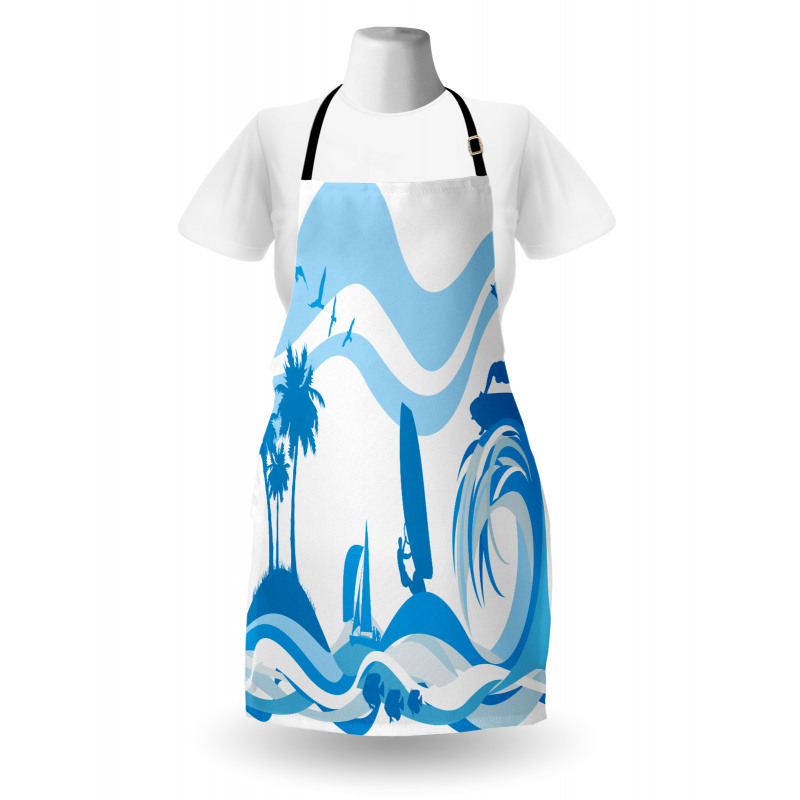 Surfer Waves Summertime Apron