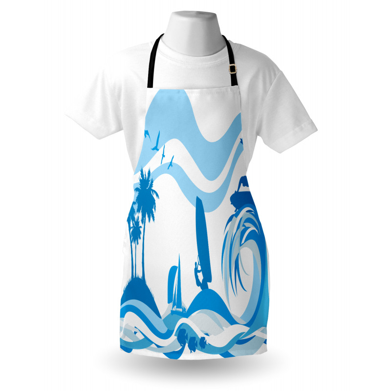 Surfer Waves Summertime Apron