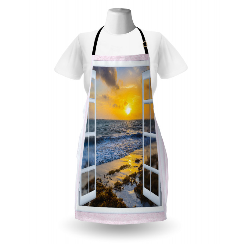 Open Window Sunrise Sea Apron