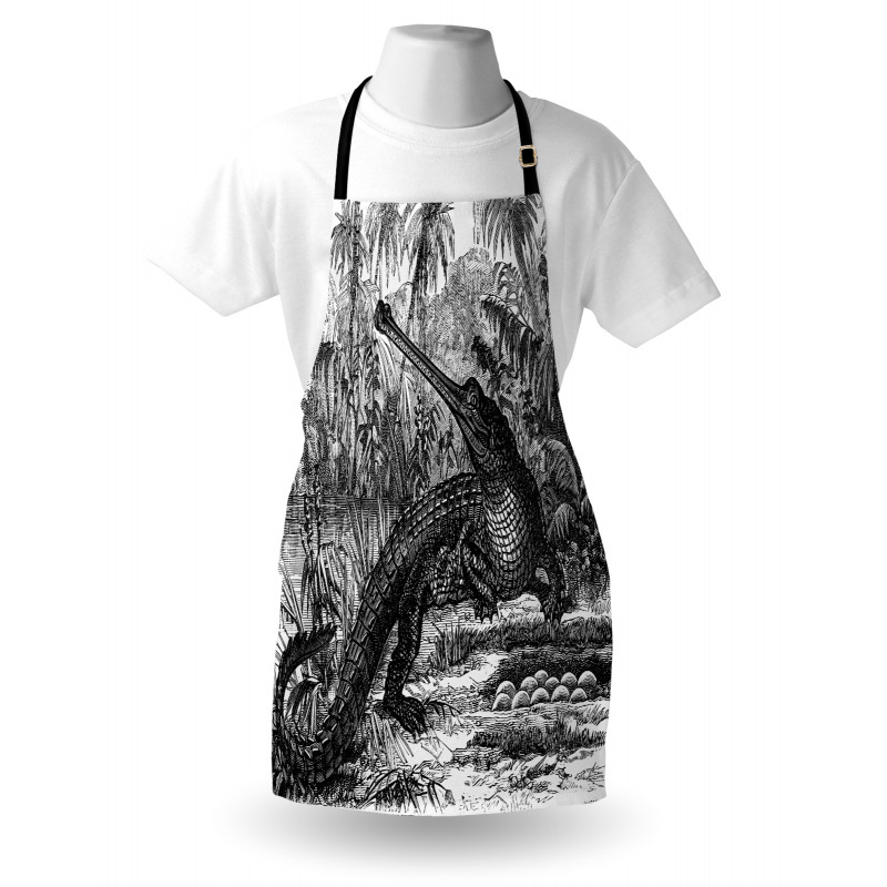 Old Crocodile in Forest Apron
