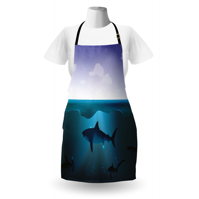 Wild Sharks in Sea Apron