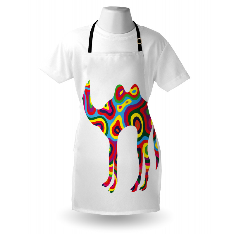 Abstract Camel Apron