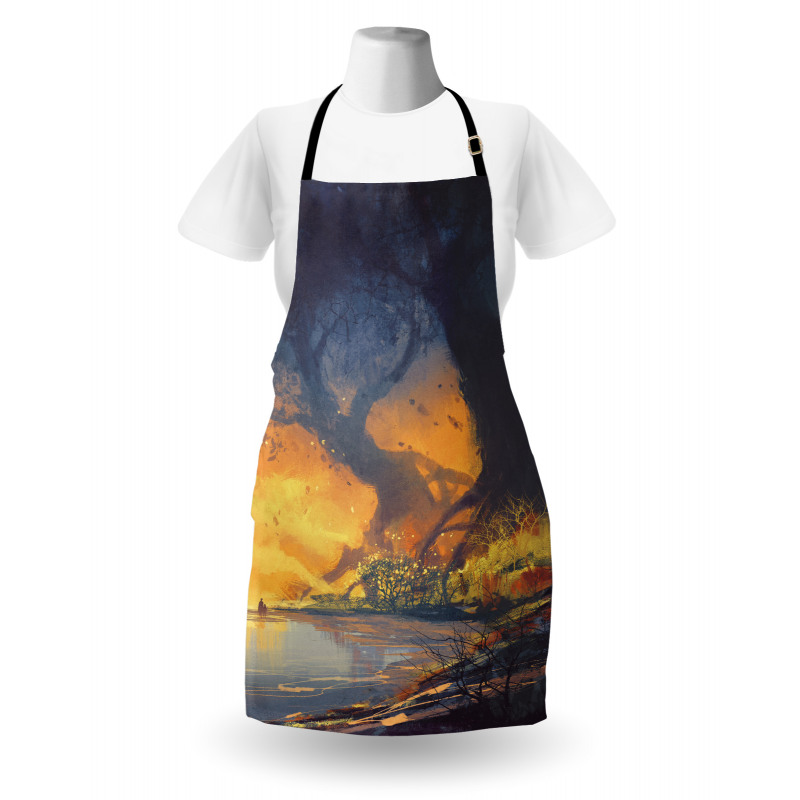 Big Tree Huge Roots Art Apron