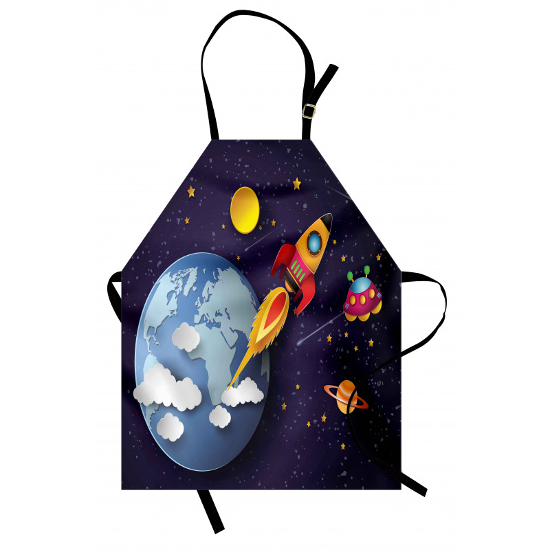 Rocket Earth Stars UFO Apron