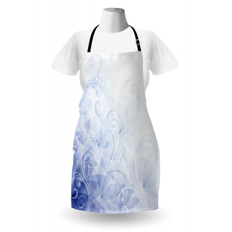 Abstract Floral Curl Apron