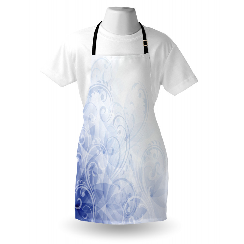 Abstract Floral Curl Apron