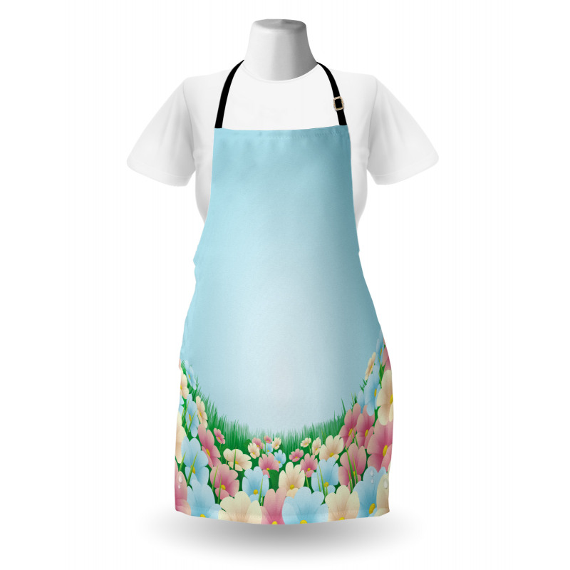 Meadow Daisies Pansies Apron