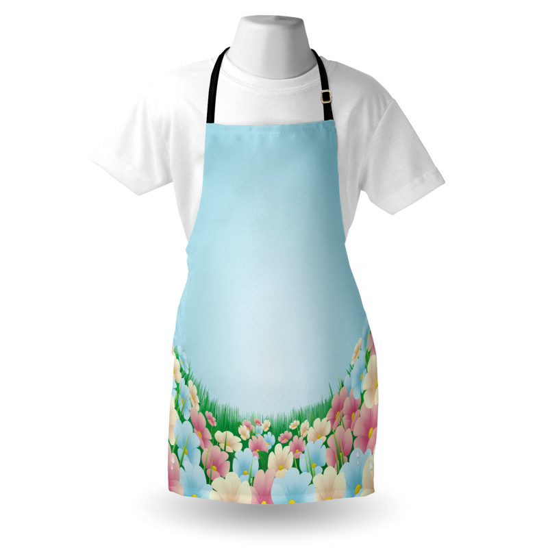 Meadow Daisies Pansies Apron