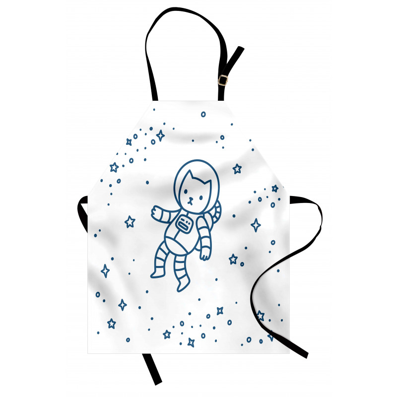 Astronaut Cat in Space Apron