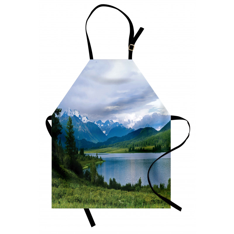 Snowy Belukha Peaks Apron