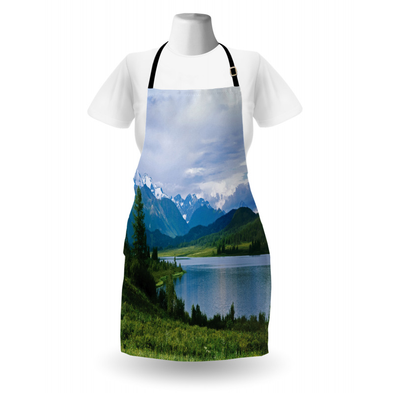 Snowy Belukha Peaks Apron