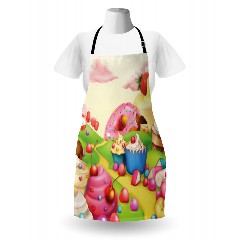 Yummy Donuts Land Apron