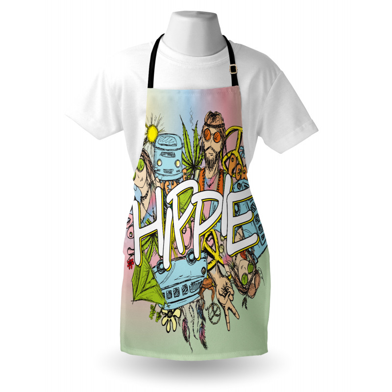 Man Woman Peace Apron