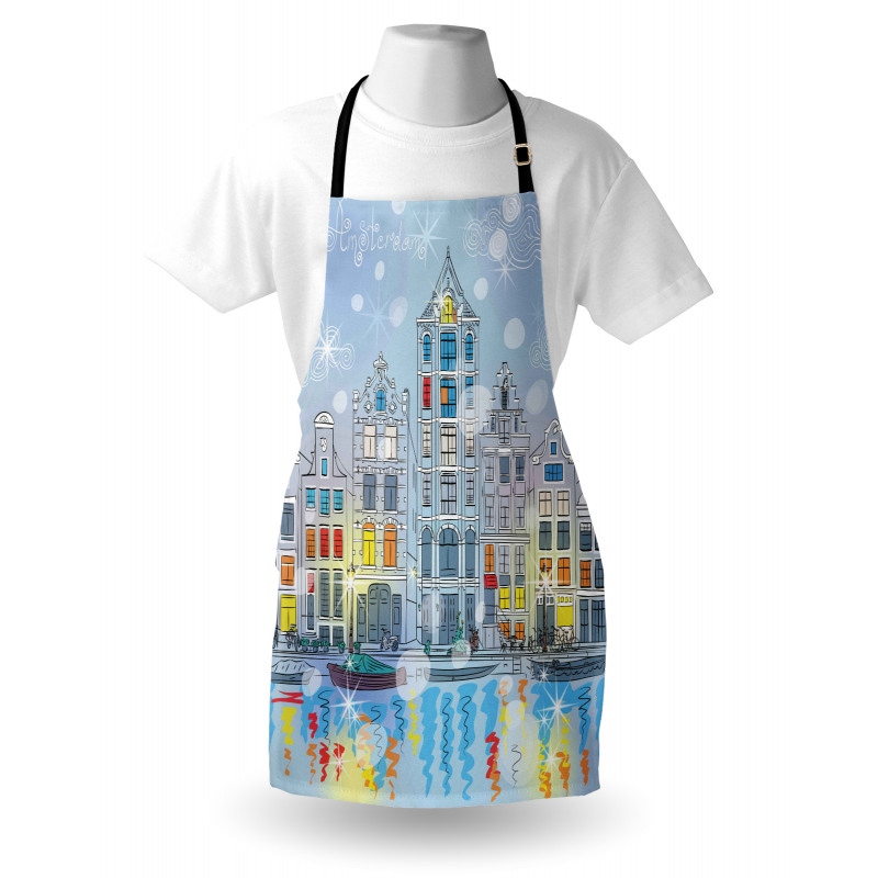 Amsterdam Canal Xmas Apron