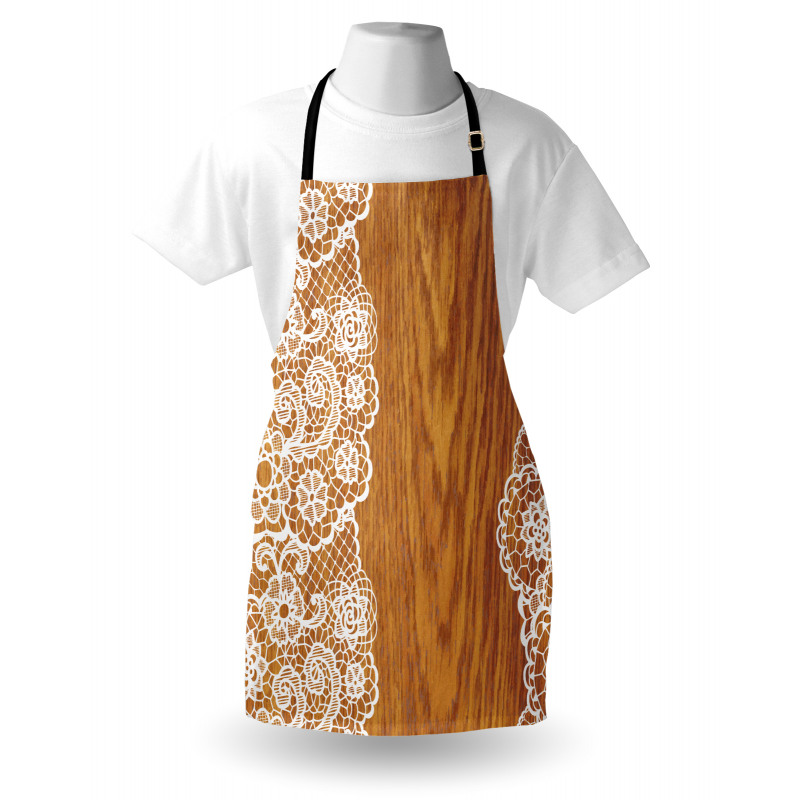 Lace Wooden Retro Apron