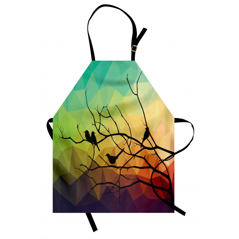 Abstract Bird and Branch Apron