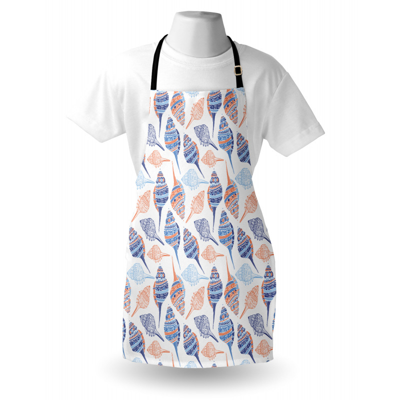 Abstract Marine Seashells Apron