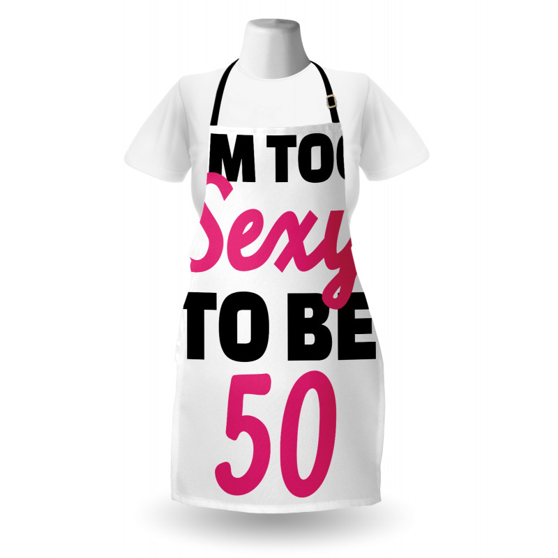 Being 50 Themed Text Apron