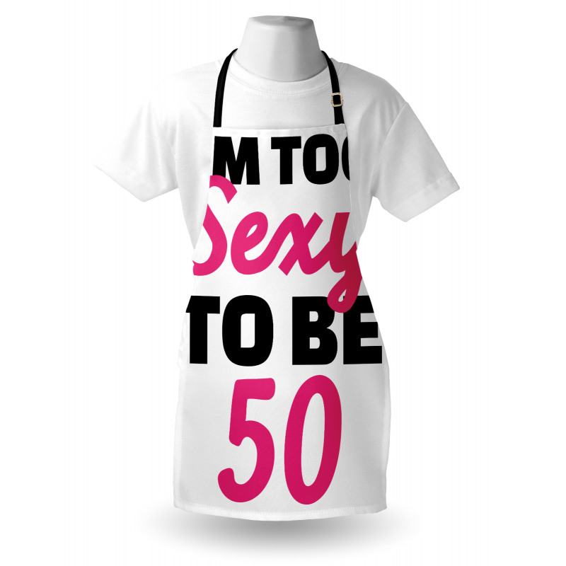 Being 50 Themed Text Apron