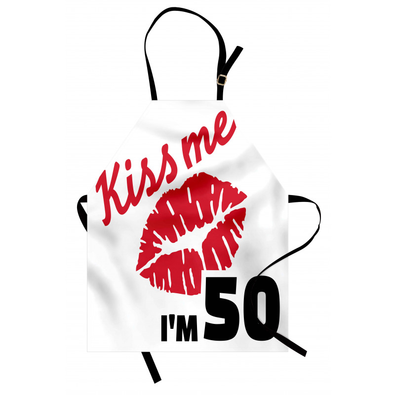 Age 50 Kiss Me Apron