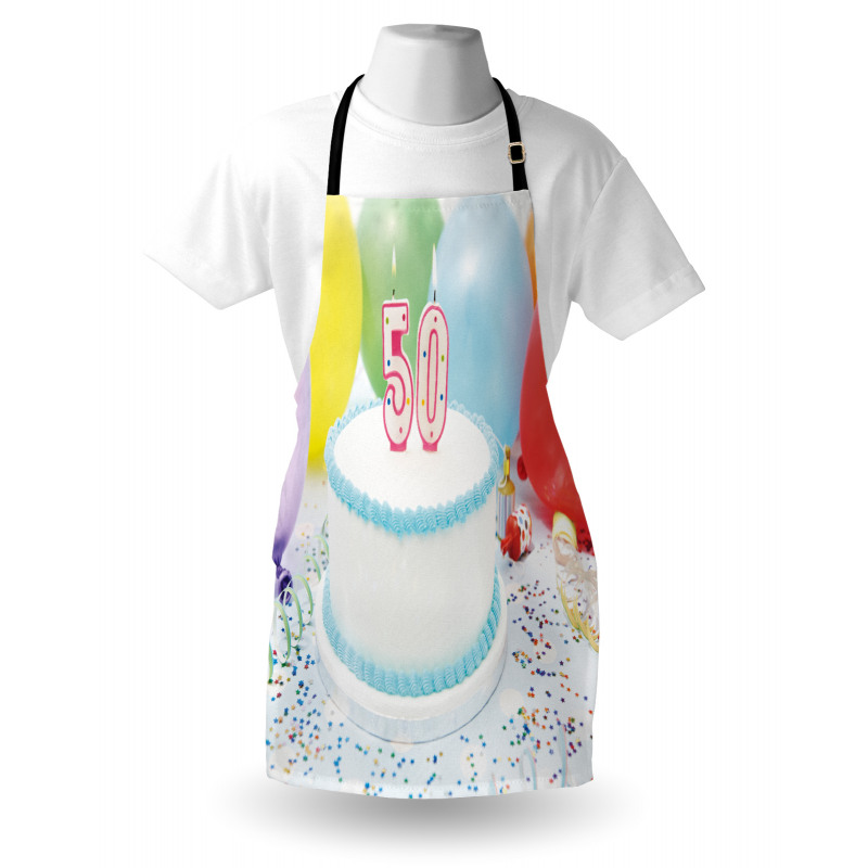 Age 50 Cake Party Apron