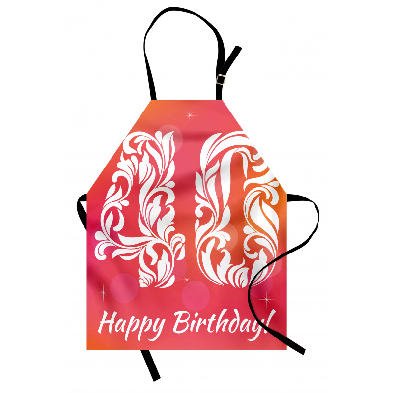 Happy Greeting Floral Apron