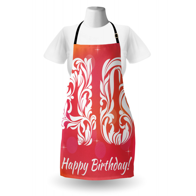 Happy Greeting Floral Apron